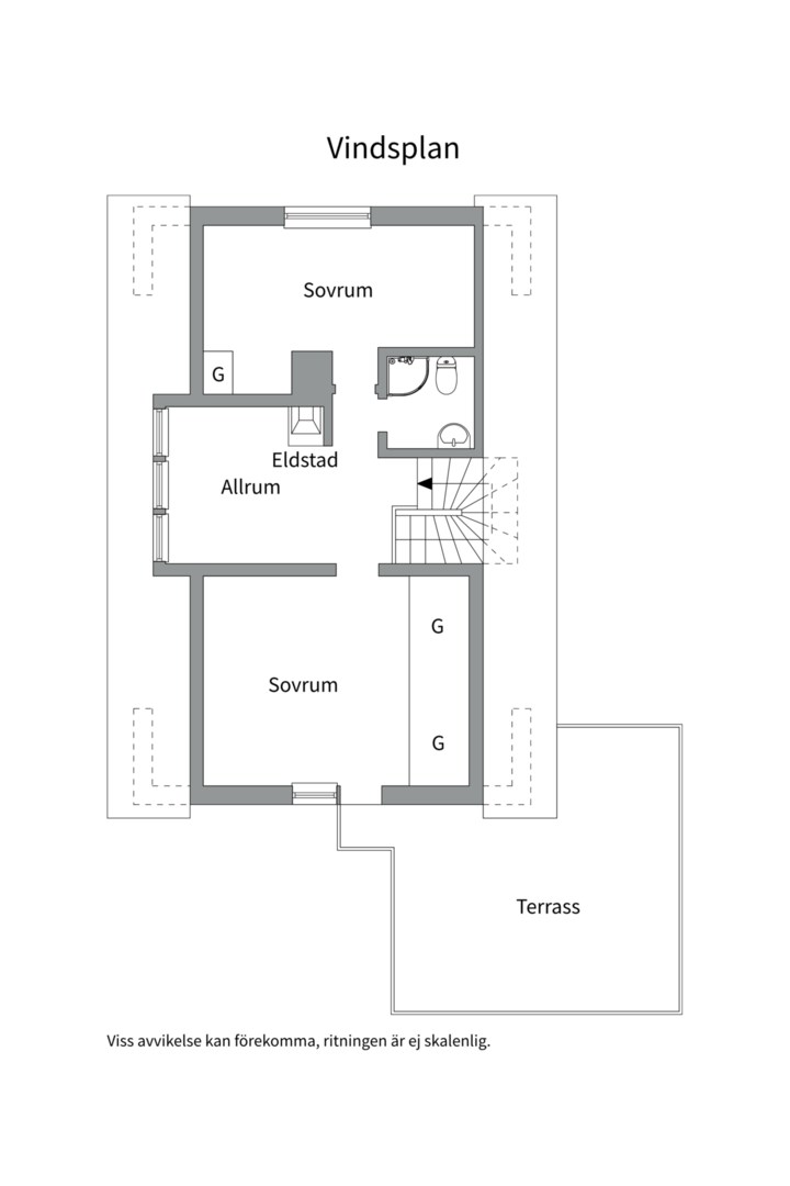 Planlösning från Karlsrogatan 40, Såld i Kungsgärdet / Kåbo, Uppsala