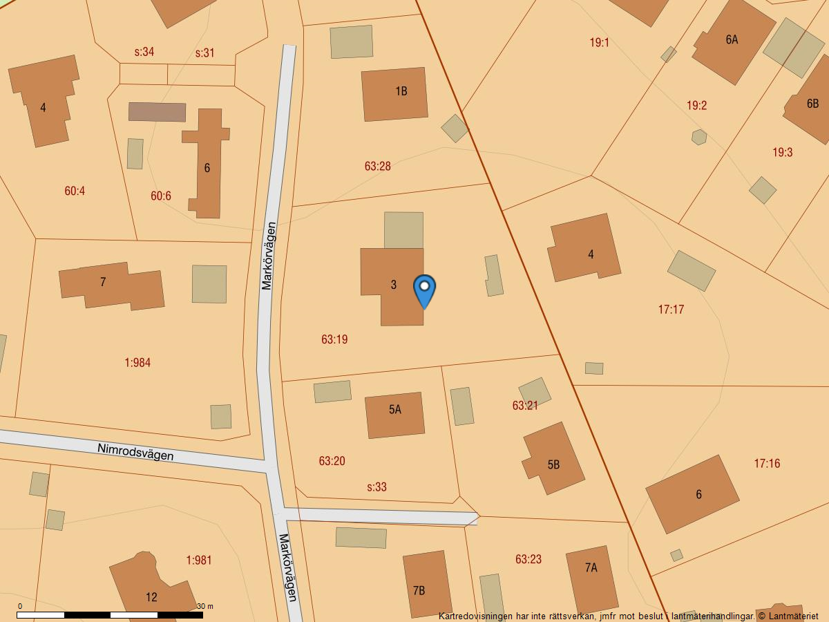 Bostadsbild från Markörvägen 3, Såld i Lännersta, Nacka