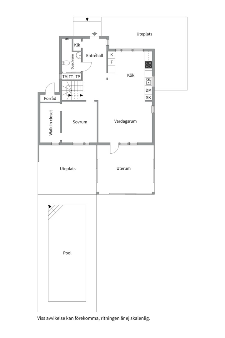 Planlösning från Åskmolnsvägen 29, Såld i Storvreta, Uppsala