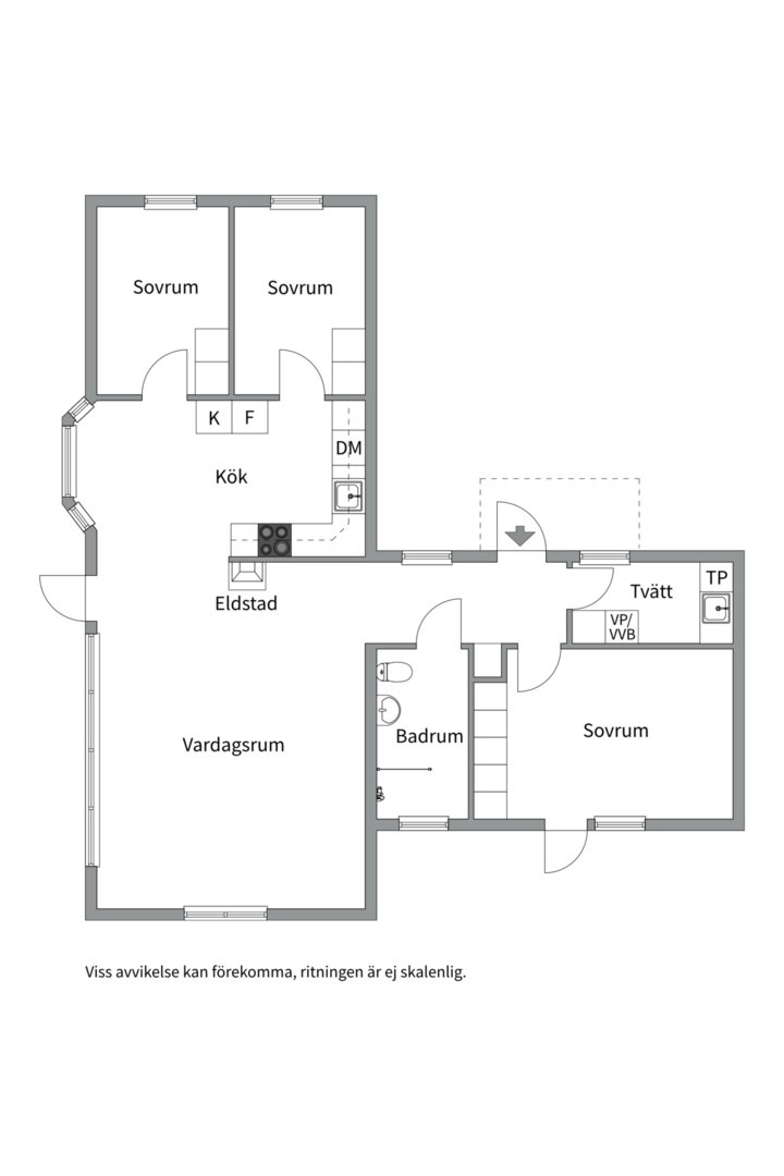 Planlösning från Balingsta-Kumla 11, Såld i Balingsta, Uppsala