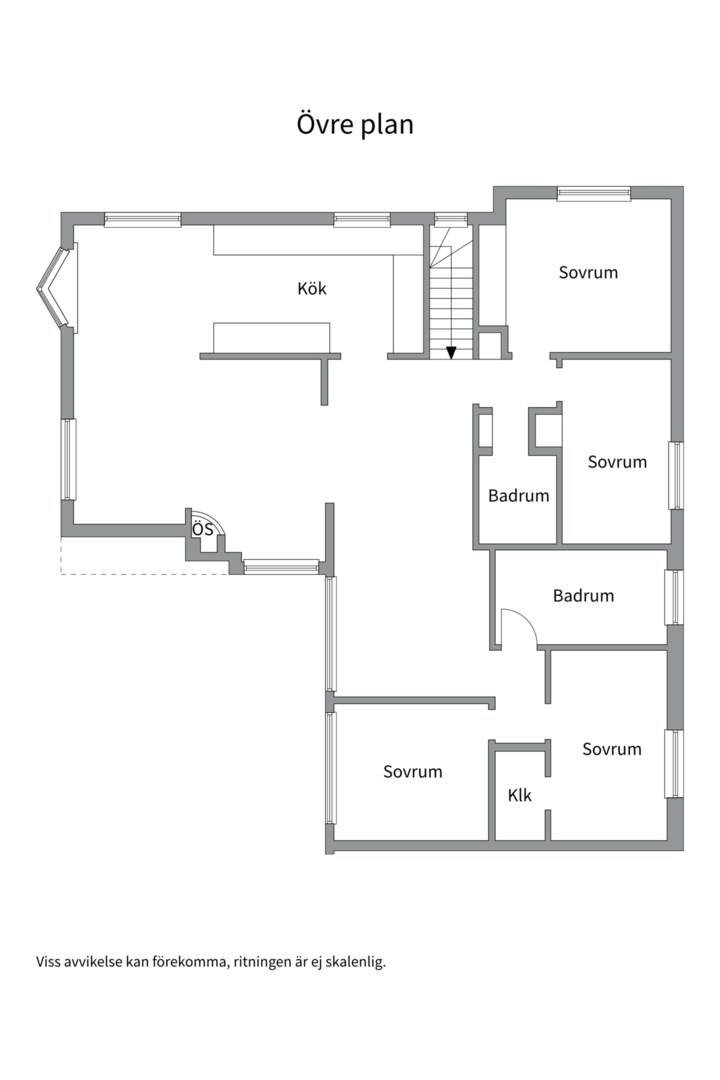 Planlösning från Reginavägen 40, Såld i Saltsjö-Duvnäs, Nacka