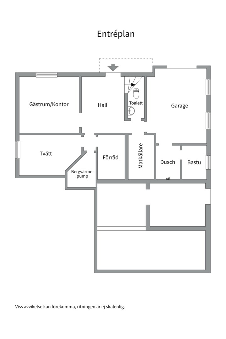 Planlösning från Reginavägen 40, Såld i Saltsjö-Duvnäs, Nacka