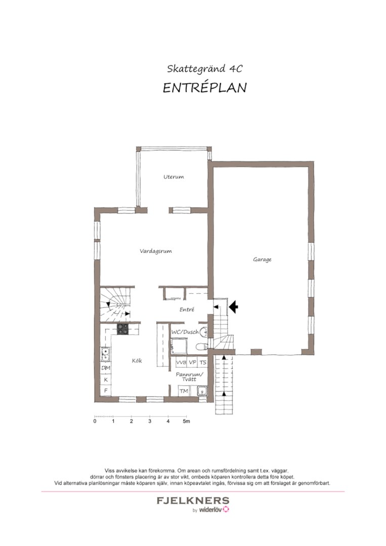 Planlösning från Skattegränd 4C, Till salu i Spånga - Bromsten, Stockholm