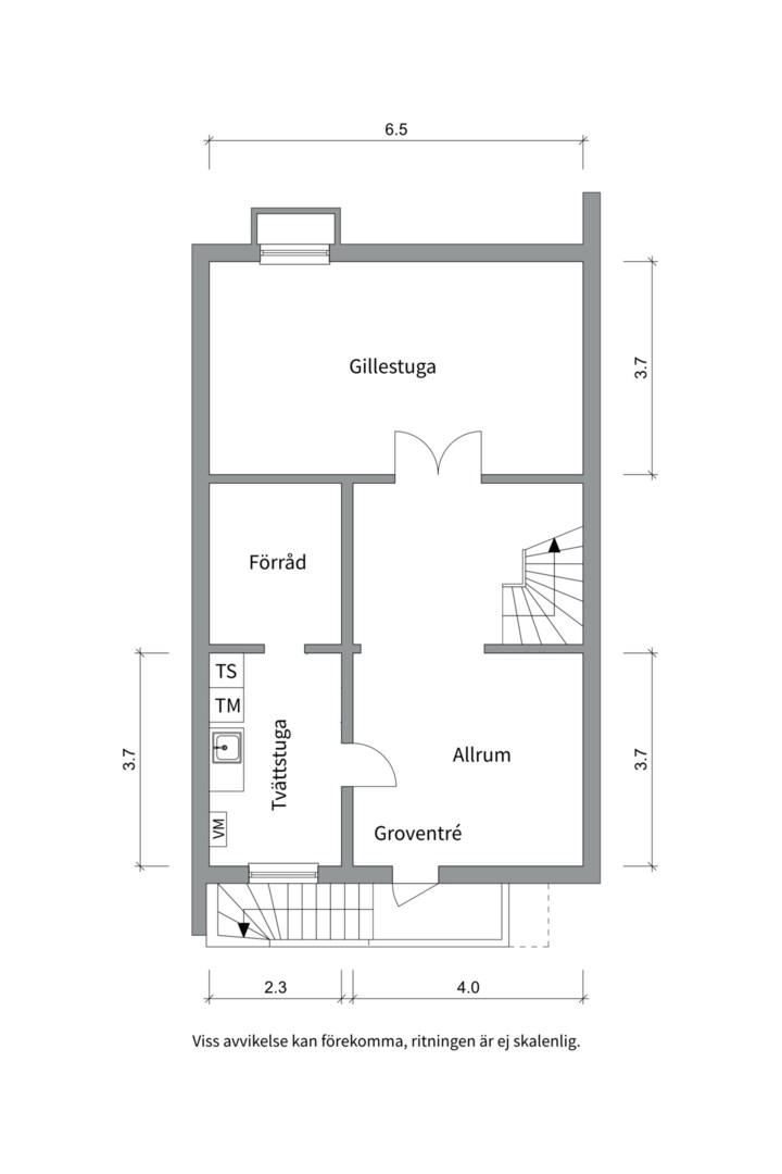 Planlösning från Seminariegatan 4B, Såld i Luthagen, Uppsala