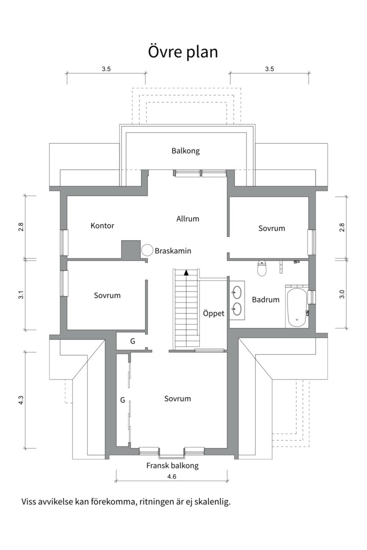 Planlösning från Furudalsvägen 23, Såld i Berthåga, Uppsala
