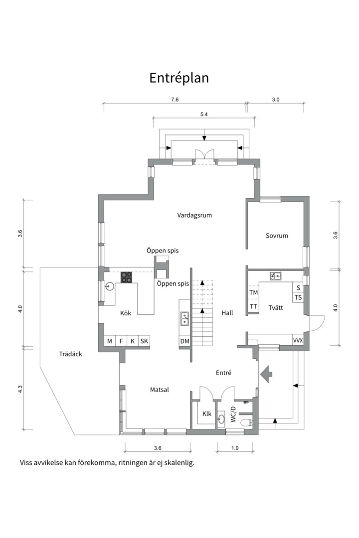 Planlösning från Furudalsvägen 23, Såld i Berthåga, Uppsala