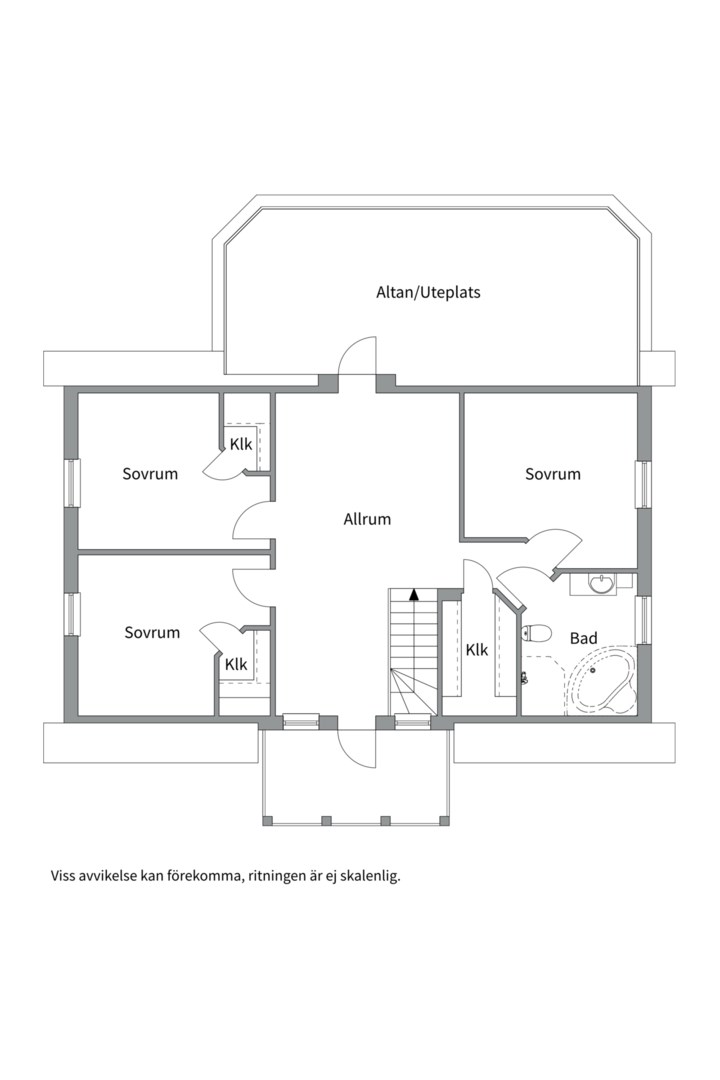 Planlösning från Förhandstips Villa, Kommande i Berthåga, Uppsala