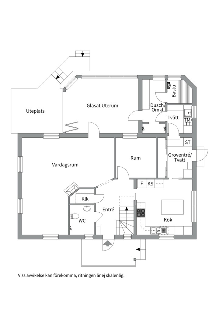 Planlösning från Förhandstips Villa, Kommande i Berthåga, Uppsala