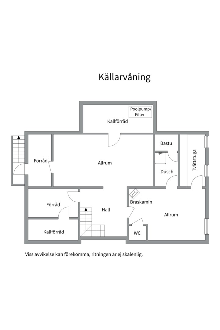 Planlösning från Herrgårdsvägen 4, Såld i Saltsjö-Duvnäs, Nacka