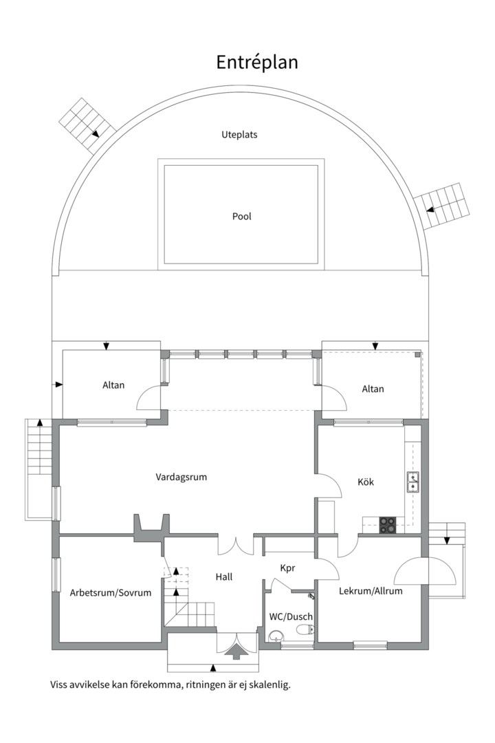 Planlösning från Herrgårdsvägen 4, Såld i Saltsjö-Duvnäs, Nacka