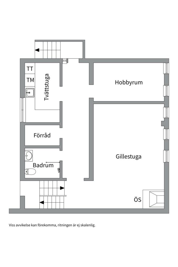 Planlösning från Eldhusgatan 3, Såld i Norra Vallby, Västerås