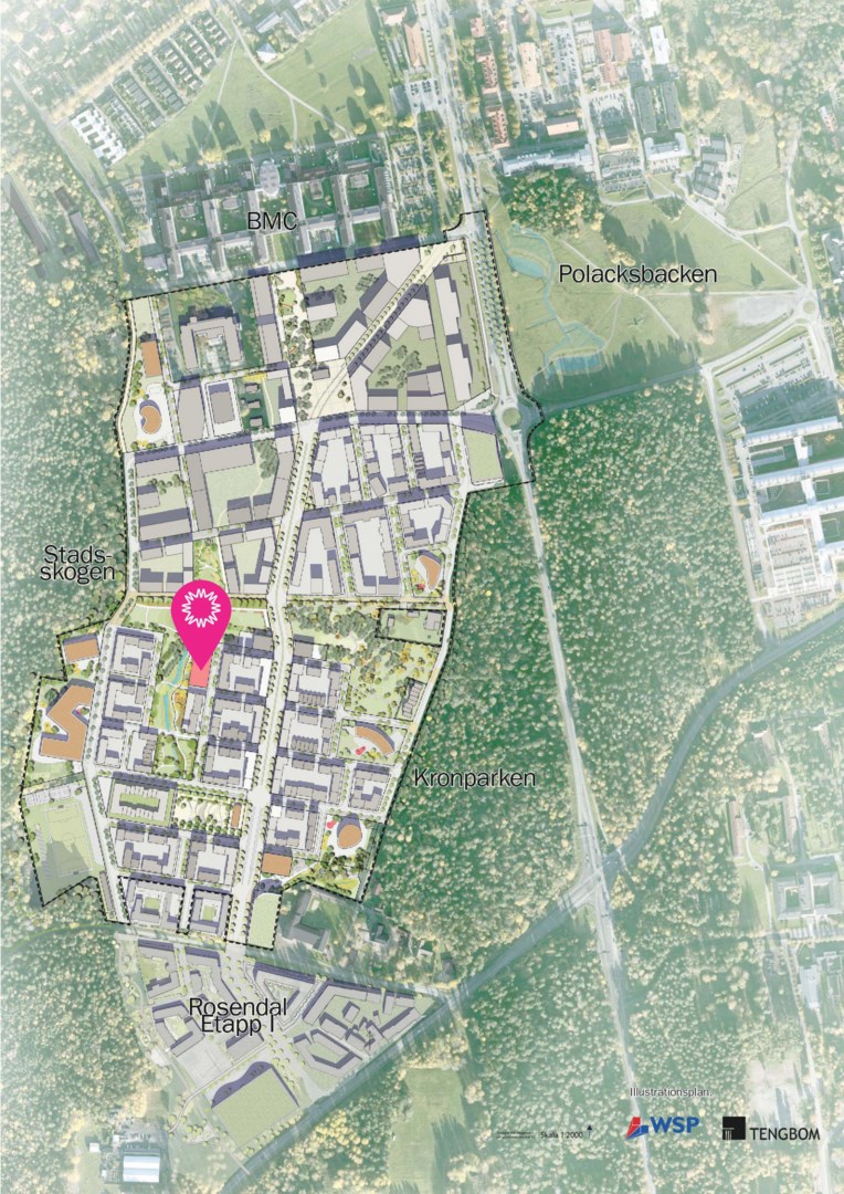 Bostadsbild från Sidenbigatan 45, Till salu i Rosendal, Uppsala