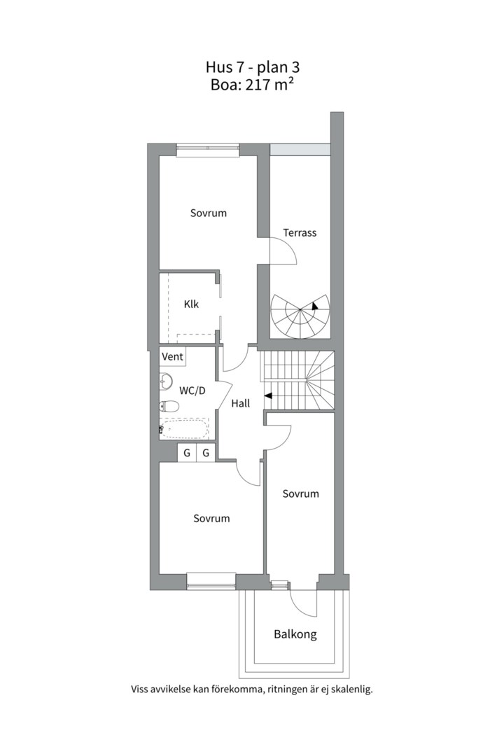 Planlösning från Sidenbigatan 33, Till salu i Rosendal, Uppsala
