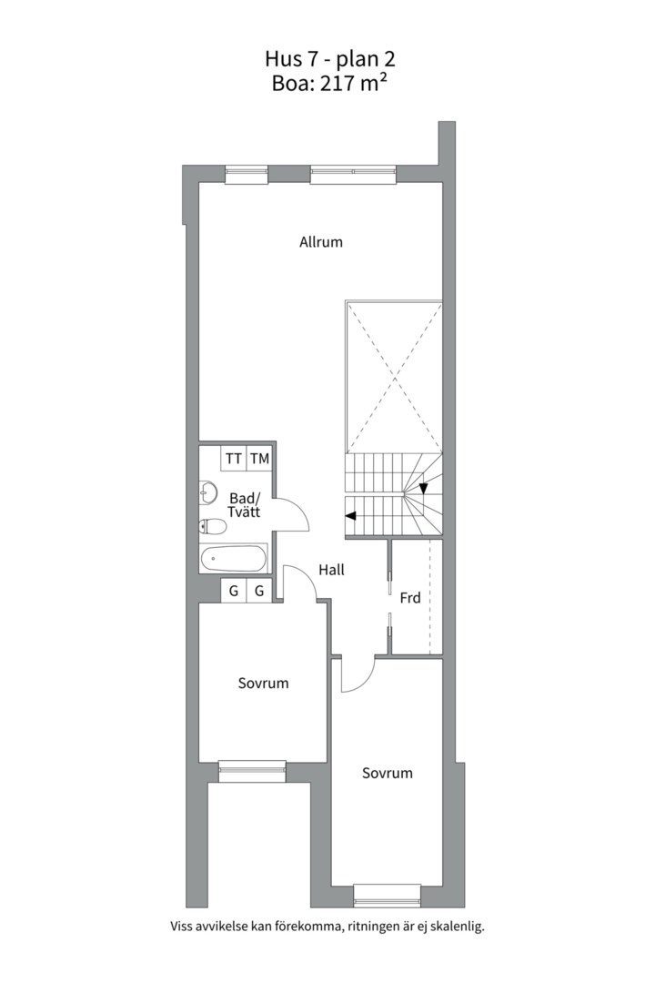 Planlösning från Sidenbigatan 33, Till salu i Rosendal, Uppsala