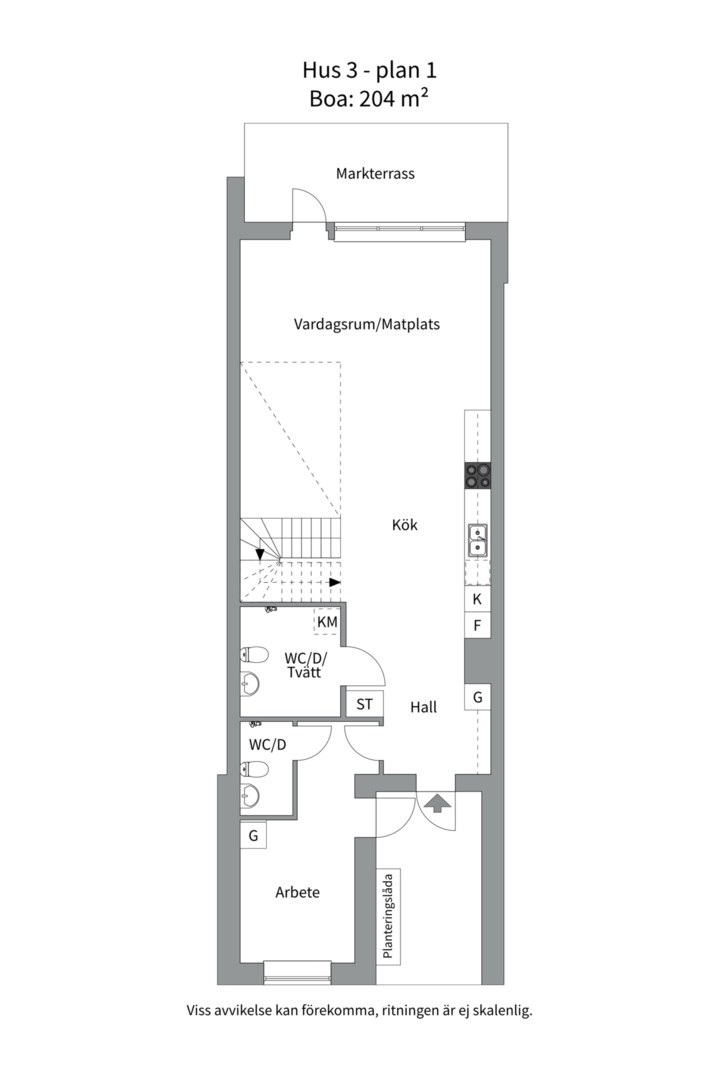 Planlösning från Sidenbigatan 41, Till salu i Rosendal, Uppsala