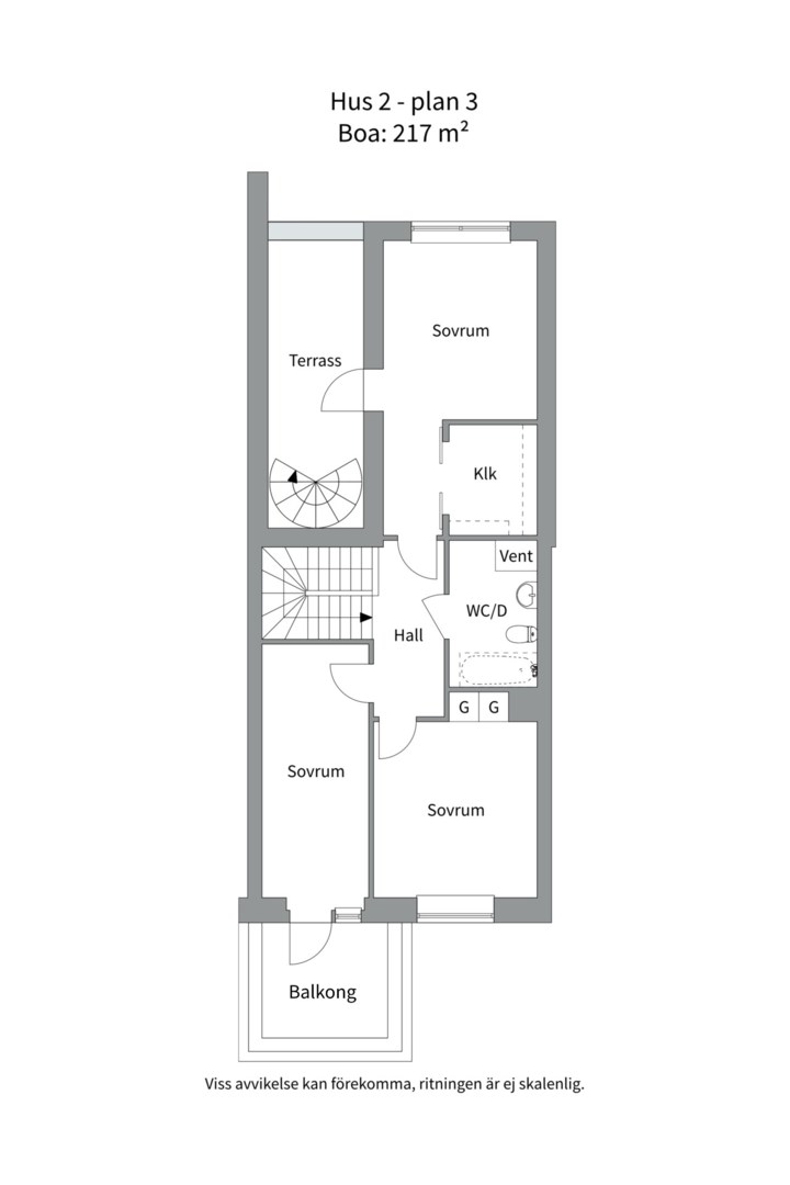 Planlösning från Sidenbigatan 43, Till salu i Rosendal, Uppsala