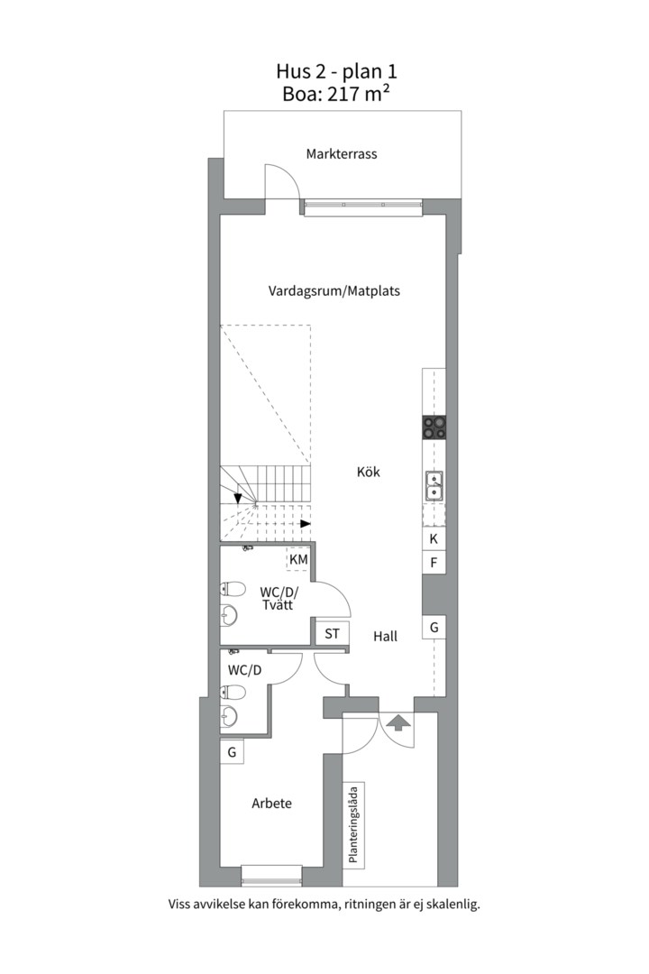 Planlösning från Sidenbigatan 43, Till salu i Rosendal, Uppsala