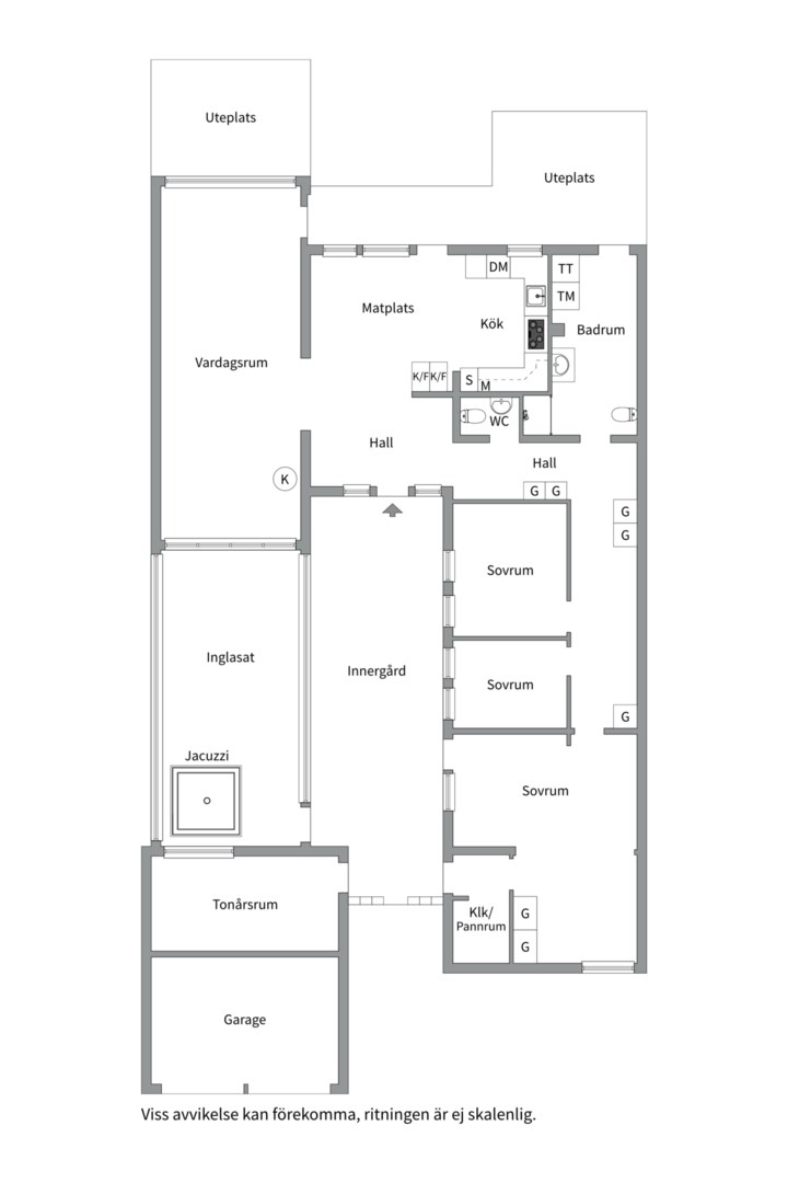 Planlösning från Barkarö Bygata 257, Såld i Barkarö, Västerås