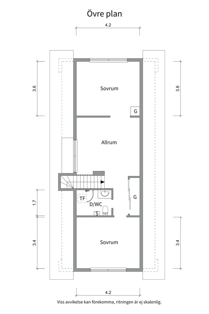 Planlösning från Röjningsvägen 12, Såld i Bälinge, Uppsala