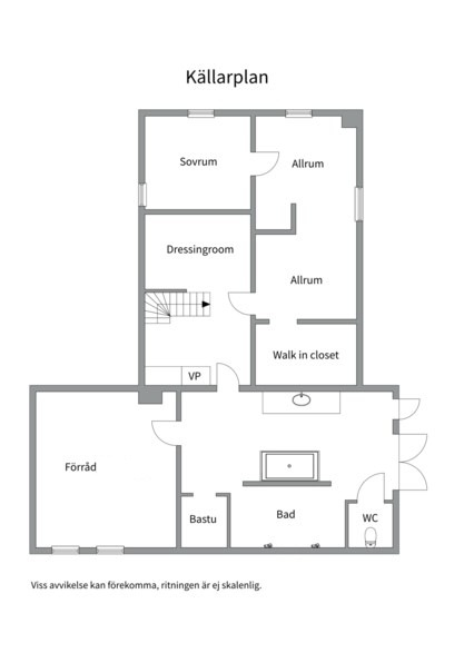 Planlösning från Gammeluddsvägen 33, Såld i Södra Lännersta, Nacka