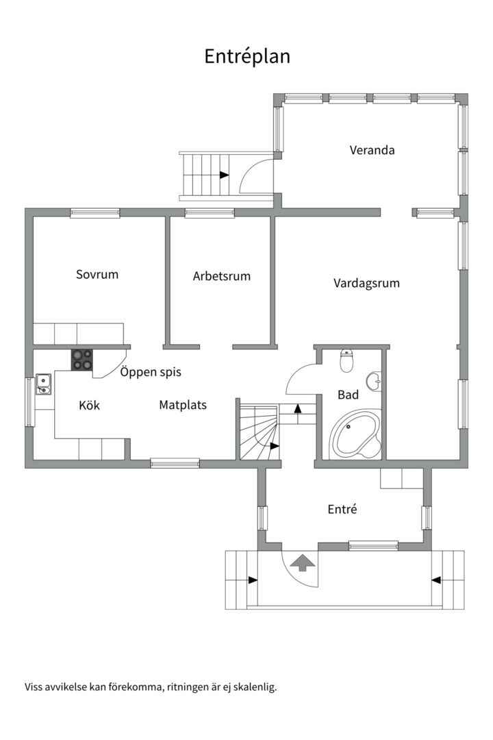 Planlösning från Vallbygatan 16, Snart till salu i Fålhagen, Uppsala