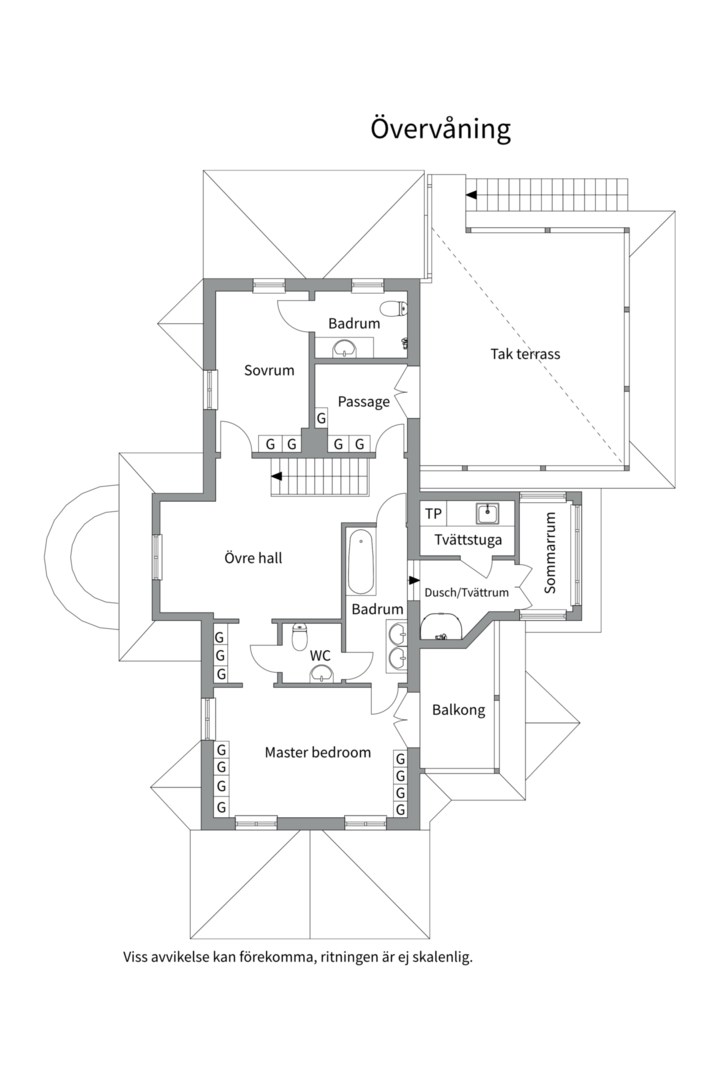 Planlösning från Lagnövägen 12A, Såld i Norra Lagnö, Värmdö