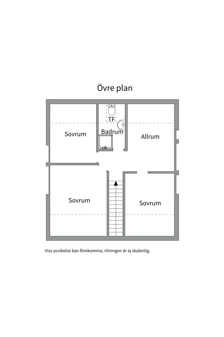 Planlösning från Stenhagsvägen 19, Såld i Stenhagen, Uppsala