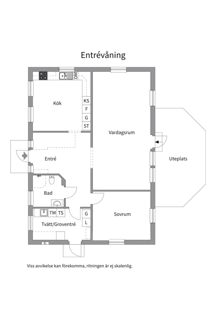 Planlösning från Rensättra gränd 9, Såld i Rensättra, Nacka