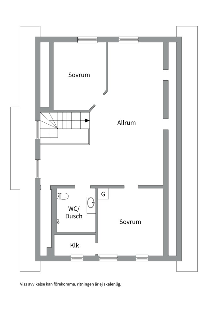 Planlösning från Orrbol 38, Såld i Rasbokil, Uppsala