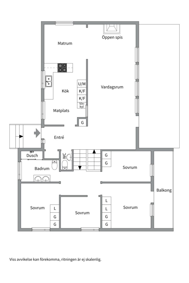 Planlösning från Nornornas väg 3B, Såld i Skuru, Nacka