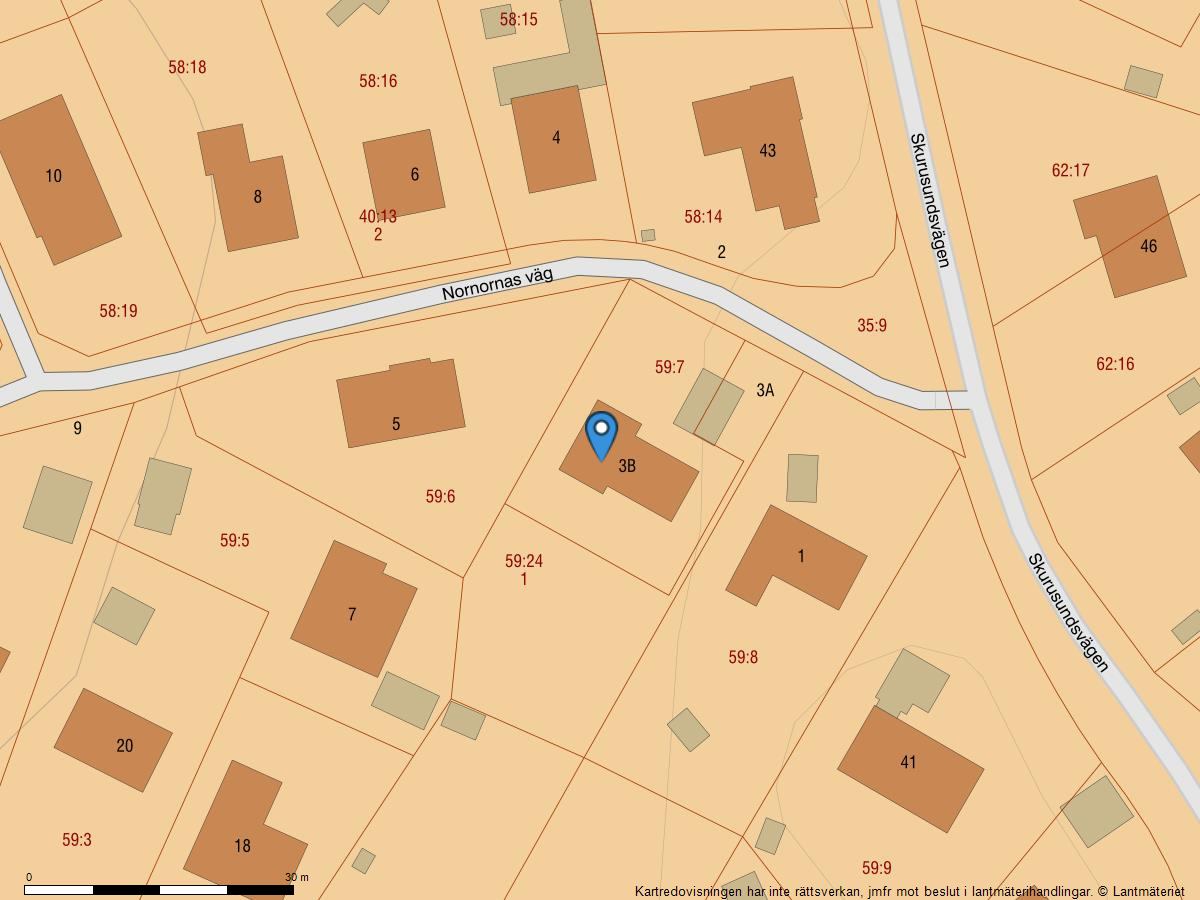 Bostadsbild från Nornornas väg 3B, Såld i Skuru, Nacka