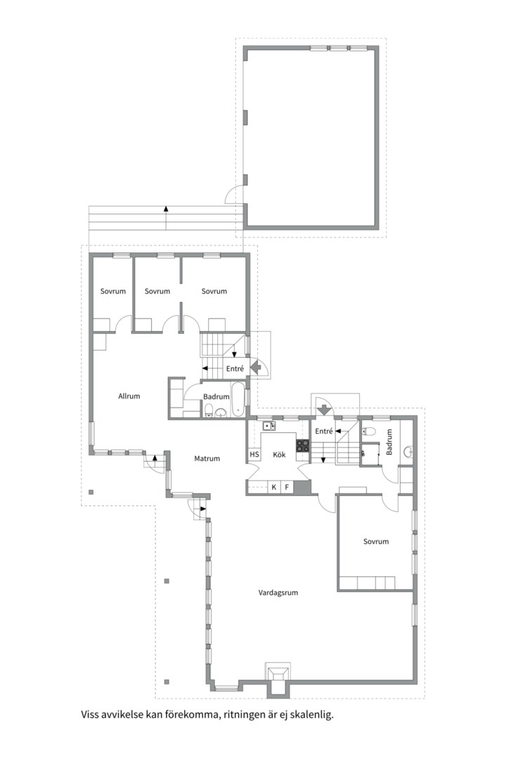 Planlösning från Berguvsgränd 5, Såld i Saltsjö-Duvnäs, Nacka