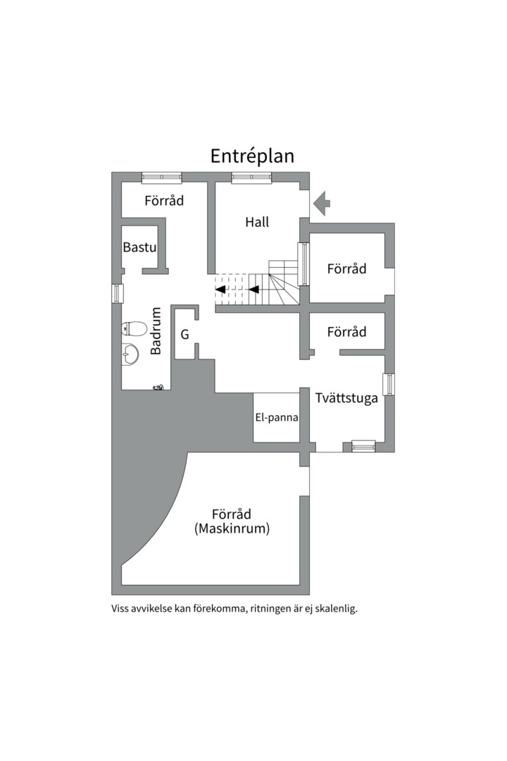 Planlösning från Drottninghamnsvägen 20, Såld i Skuru, Nacka