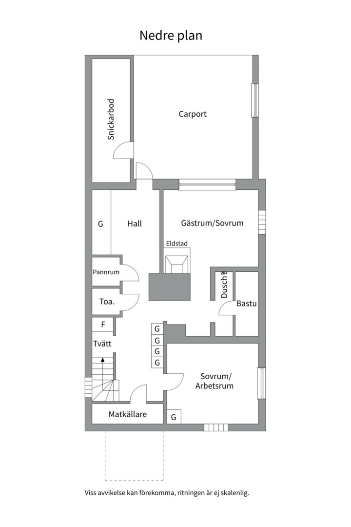 Planlösning från Logbacken 9, Såld i Saltsjö-Duvnäs, Nacka