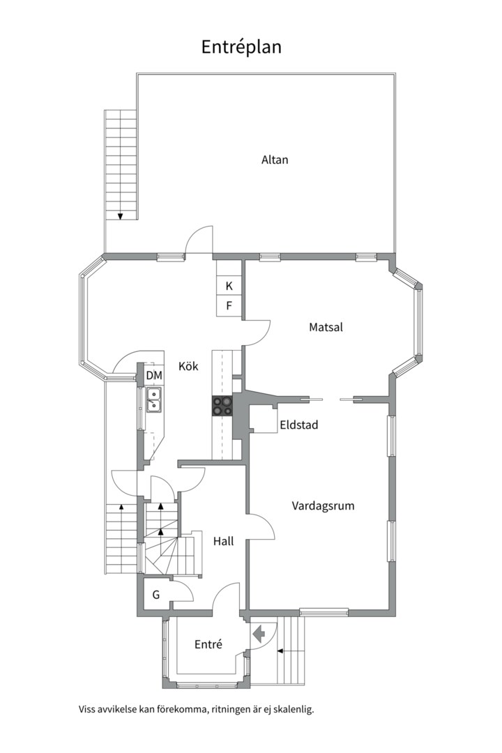 Planlösning från Logbacken 9, Såld i Saltsjö-Duvnäs, Nacka