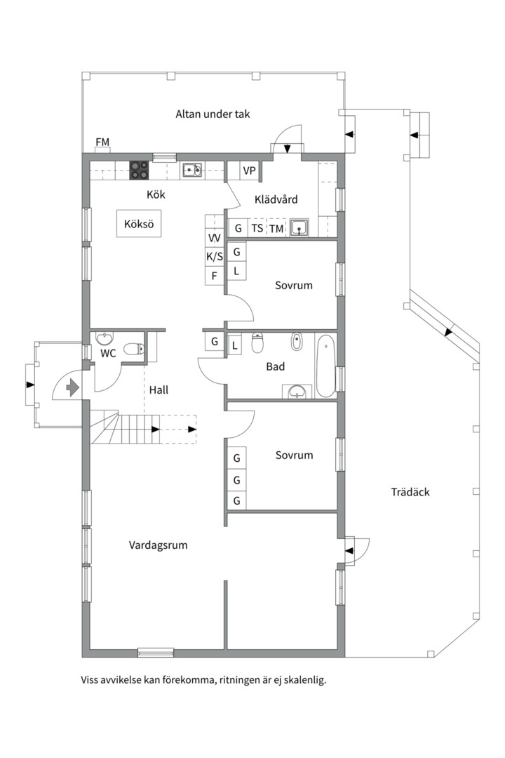 Planlösning från Ruagatan 38, Såld i Barkarö, Västerås