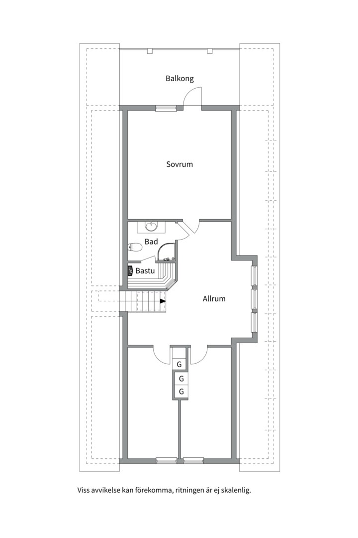 Planlösning från Ruagatan 38, Såld i Barkarö, Västerås