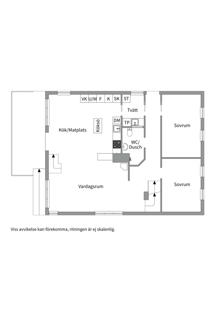 Planlösning från Talluddsvägen 74, Till salu i Lilla Björknäs, Nacka