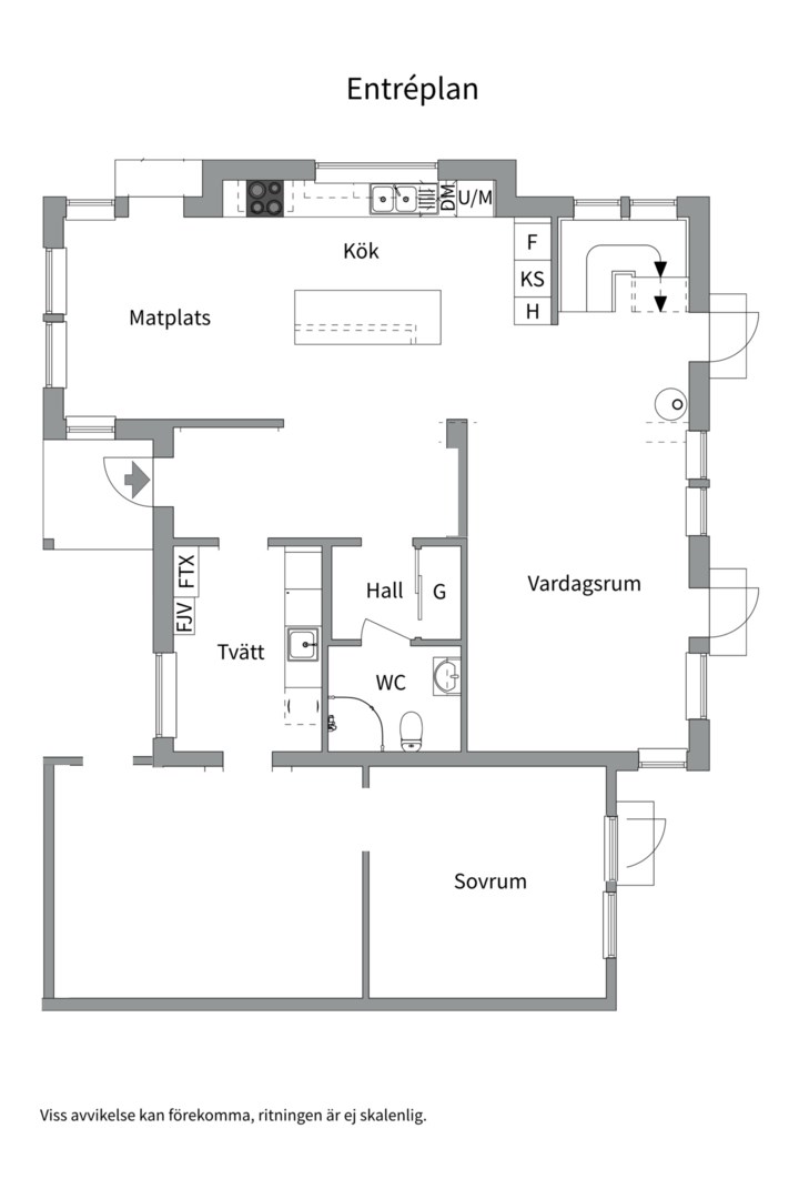 Planlösning från Tollare träsk väg 10, Såld i Tollare, Nacka