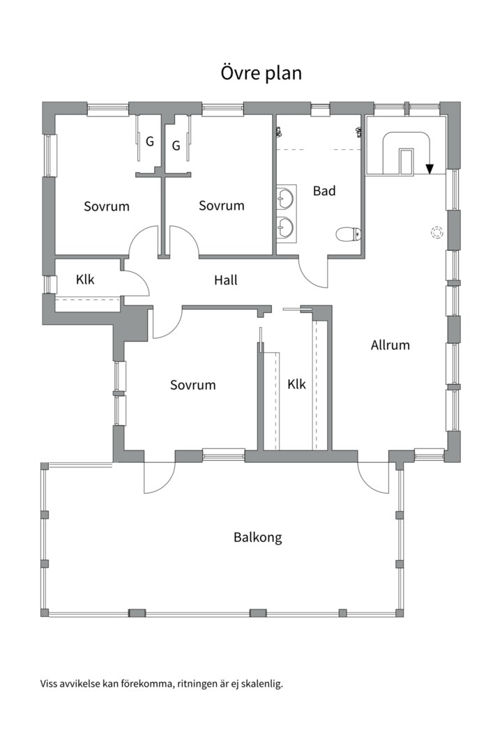 Planlösning från Tollare träsk väg 10, Såld i Tollare, Nacka