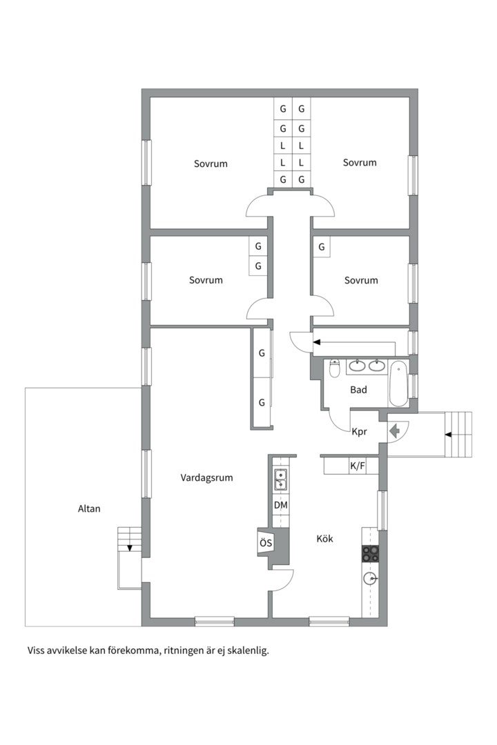 Planlösning från Valloxvägen 41, Såld i Knivsta - Centralt, Knivsta