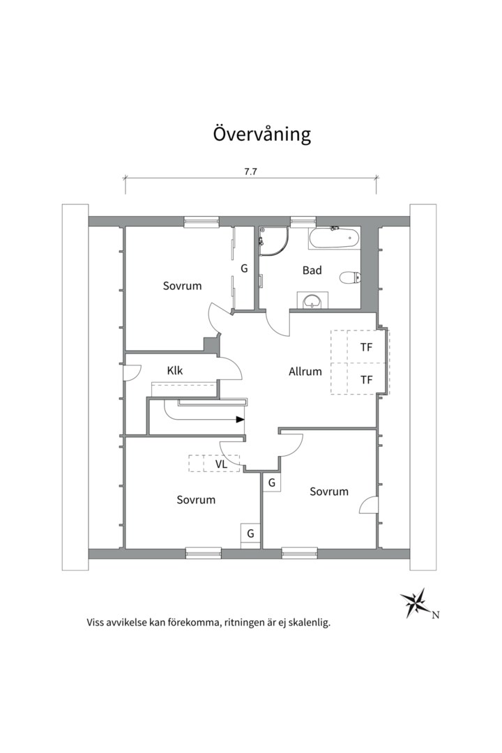 Planlösning från Ramsjövägen 36 C, Såld i Björklinge, Uppsala