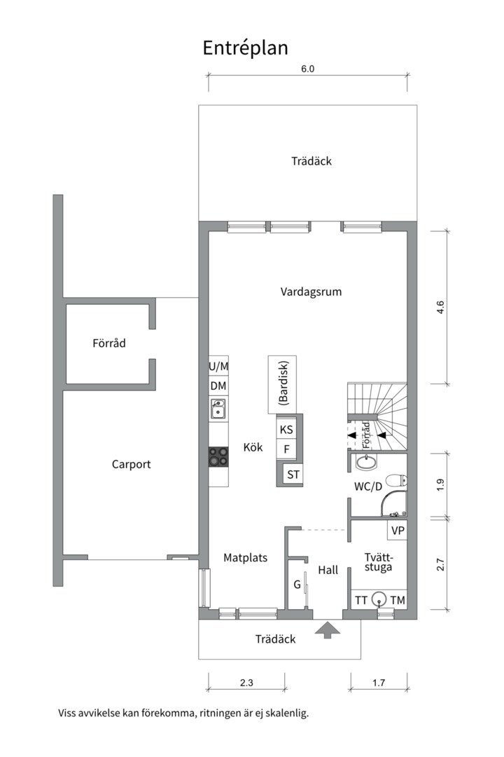 Planlösning från Storskiftesvägen 9, Såld i Valsätra, Uppsala