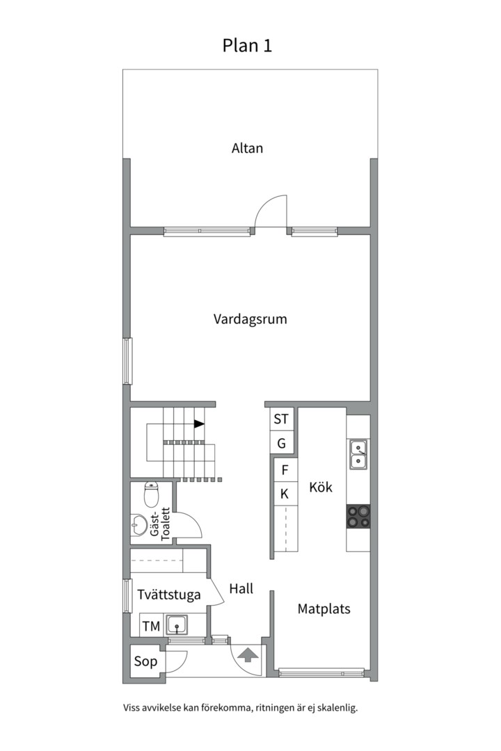 Planlösning från Håkantorpsgatan 115, Såld i Skälby, Västerås