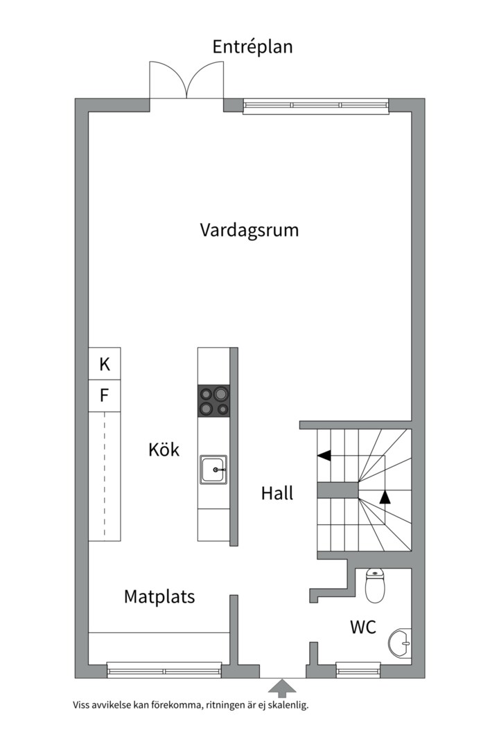 Planlösning från Knut Stangenbergs väg 54, Såld i Duvnäs Utskog, Nacka