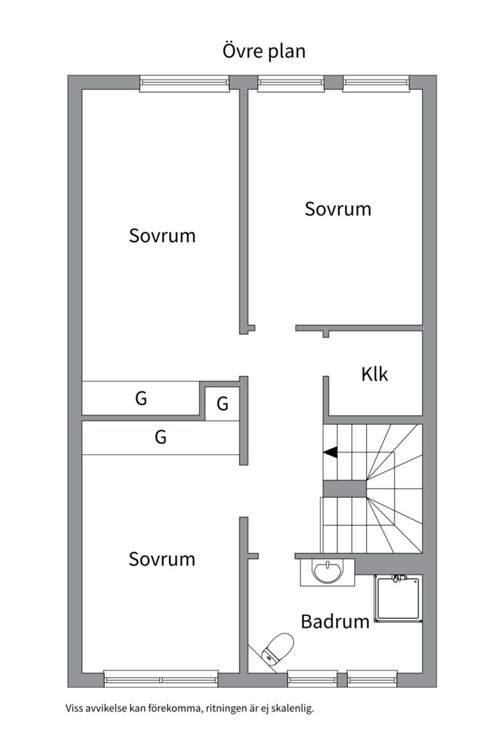Planlösning från Knut Stangenbergs väg 54, Såld i Duvnäs Utskog, Nacka