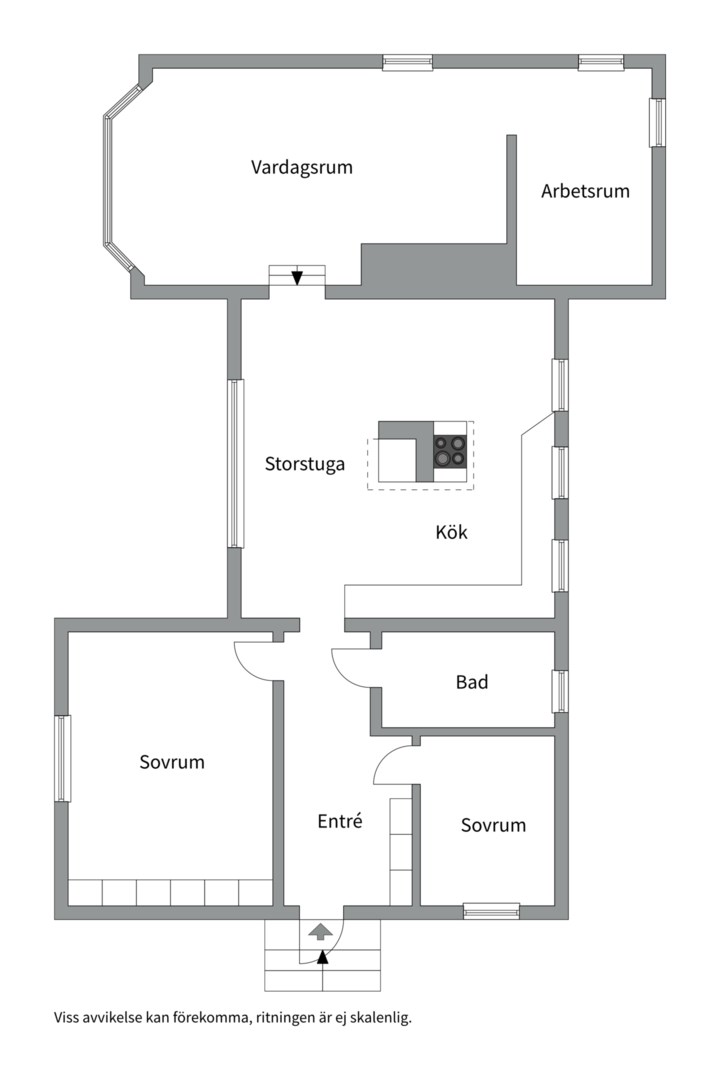 Planlösning från Marielund 156, Såld i Marielund, Uppsala
