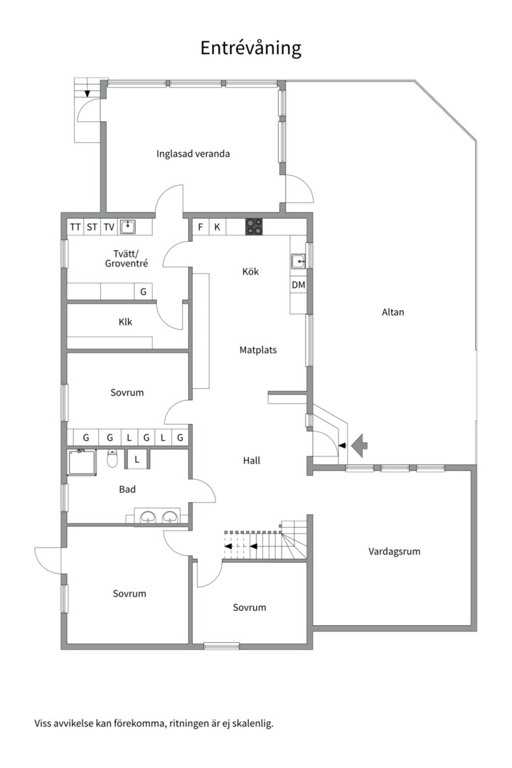 Planlösning från Börje-Ströja 114, Såld i Börje, Uppsala