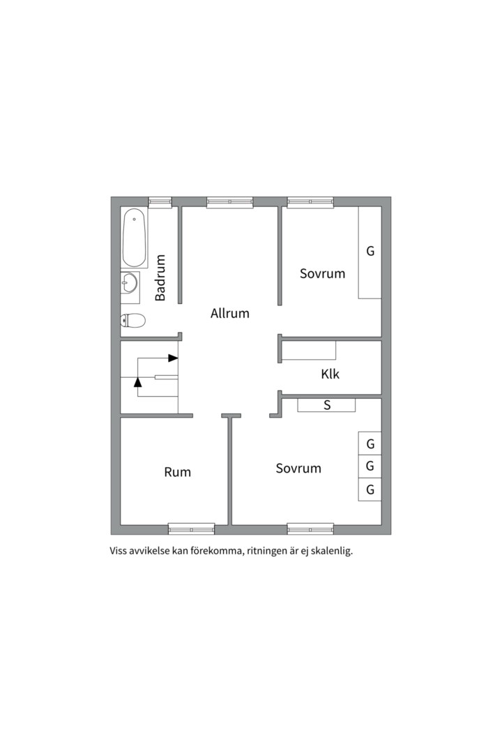 Planlösning från Svankärrsvägen 8D, Såld i Sunnersta, Uppsala