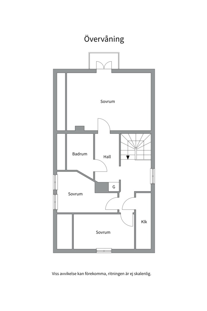 Planlösning från Hasselvägen 24, Såld i Storvreta, Uppsala